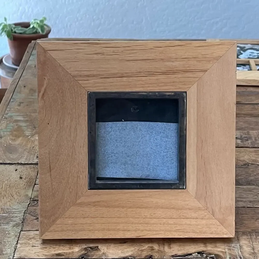 Umbra Metallic Square Picture Frame 3 x 3 in w/ Raised Tile Pattern